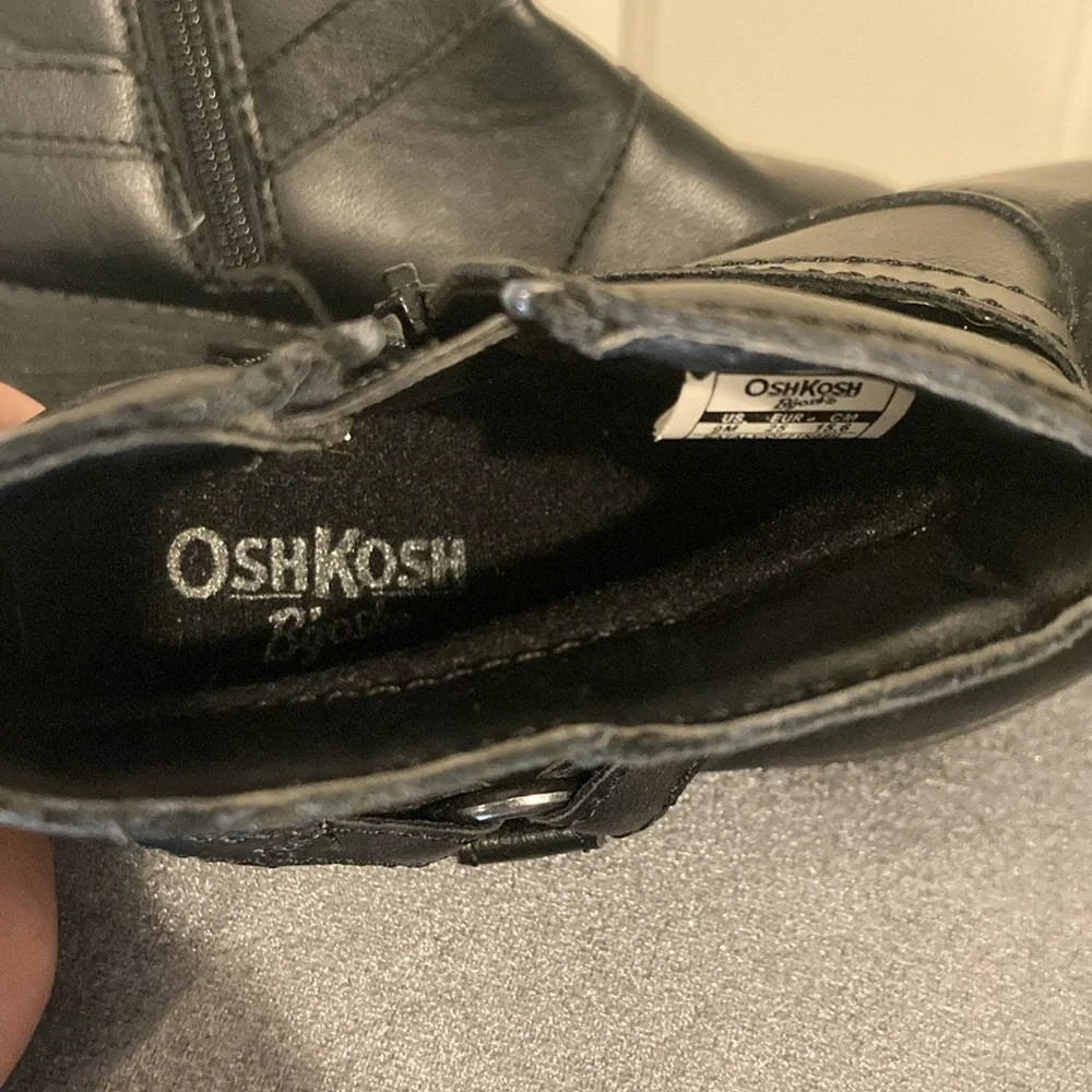 OshKosh Black Ankle Boots Kids